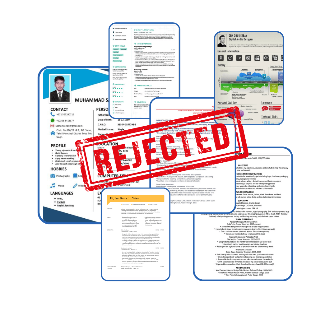 Rejected CVs