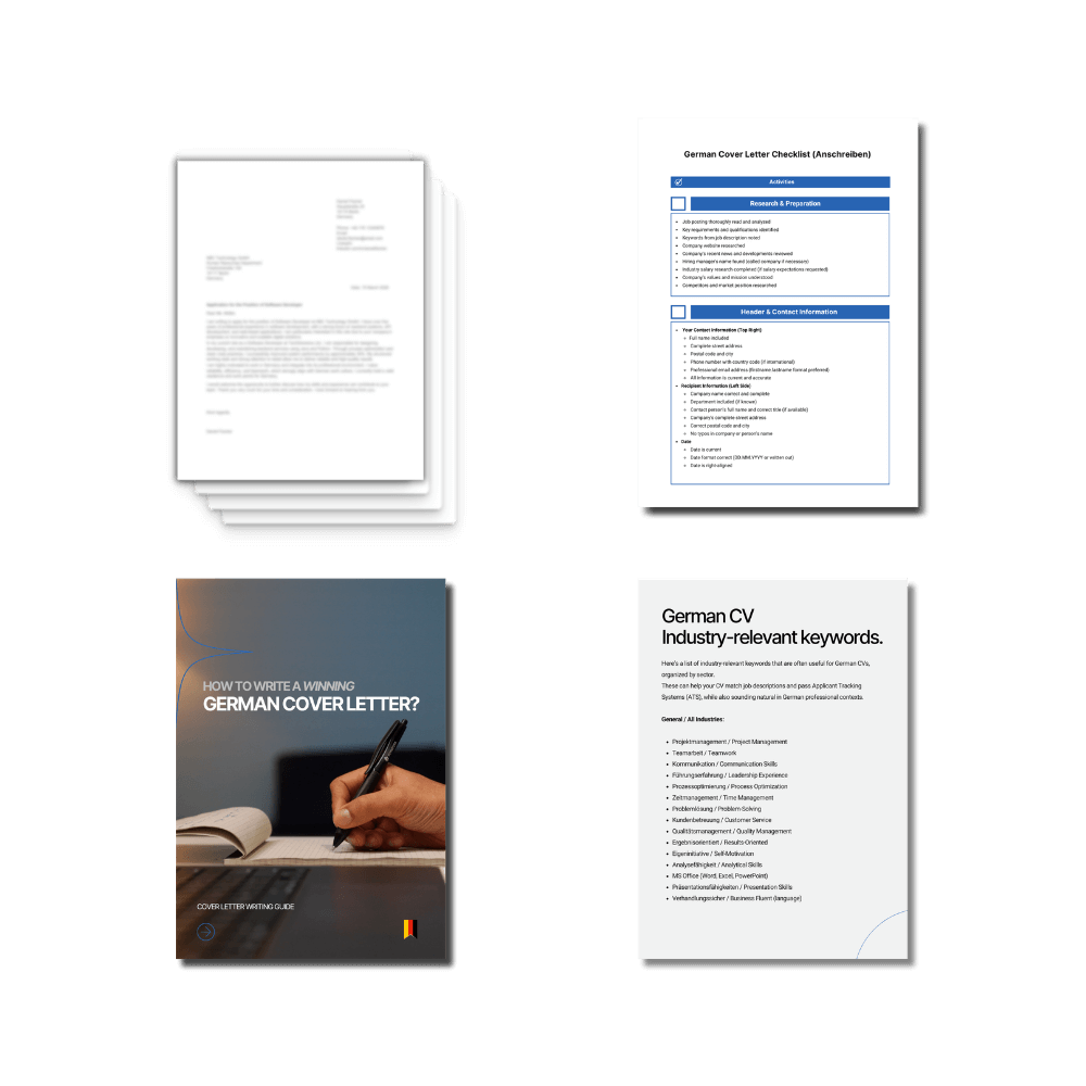 German Cover Letter Pro bundle